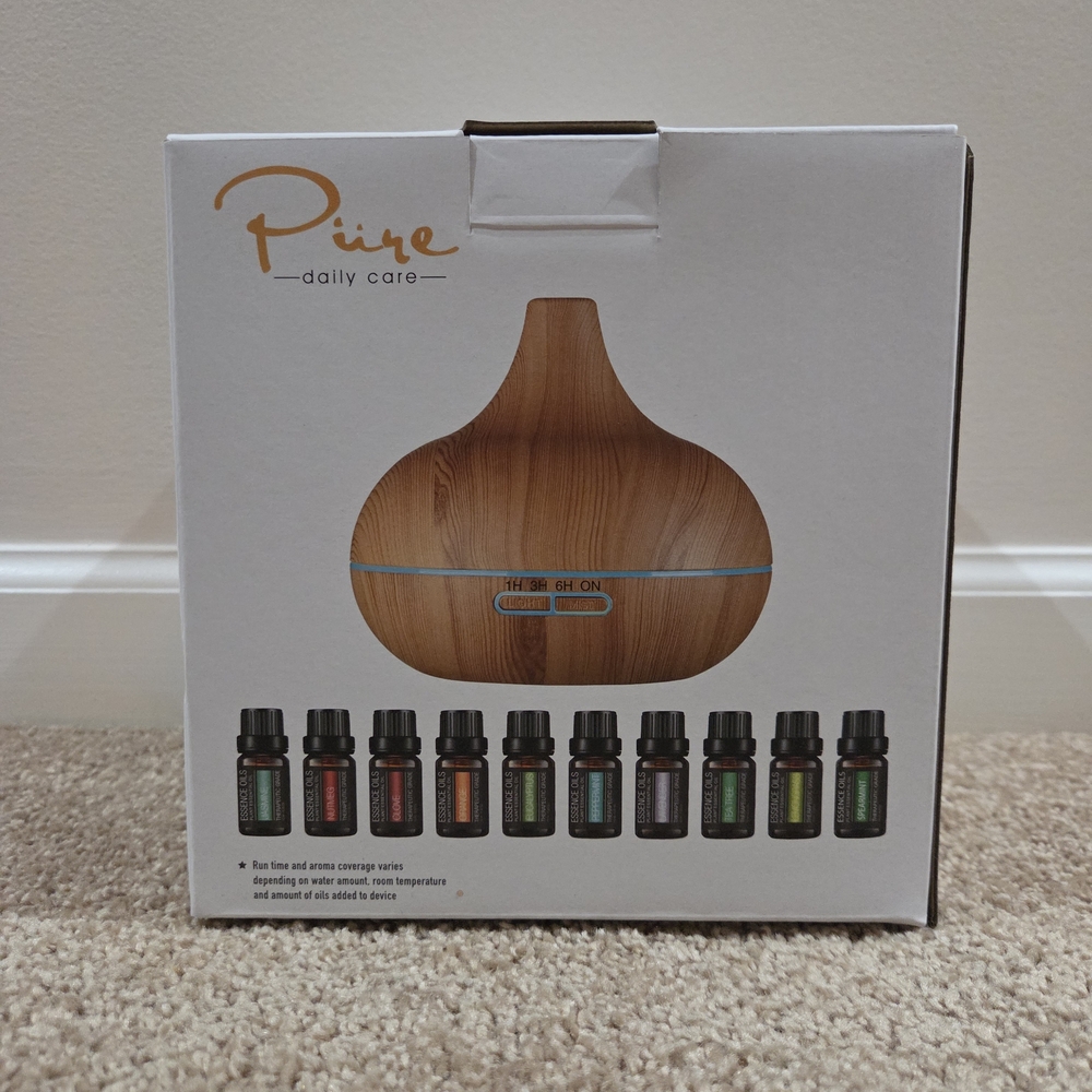 Aromatherapy Diffuser with Essential Oils - Brown